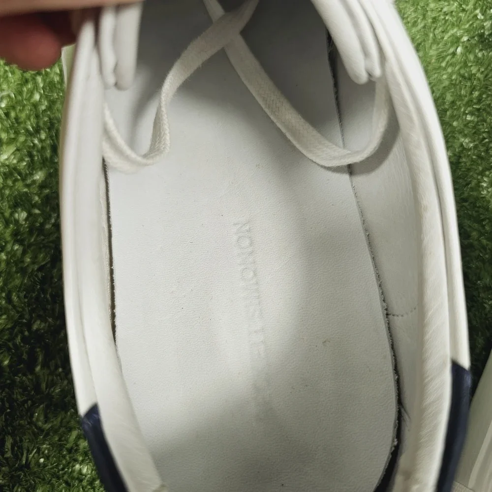 Beckett Simonon Reid Low Top White Leather Casual Sneakers Mens Size 9